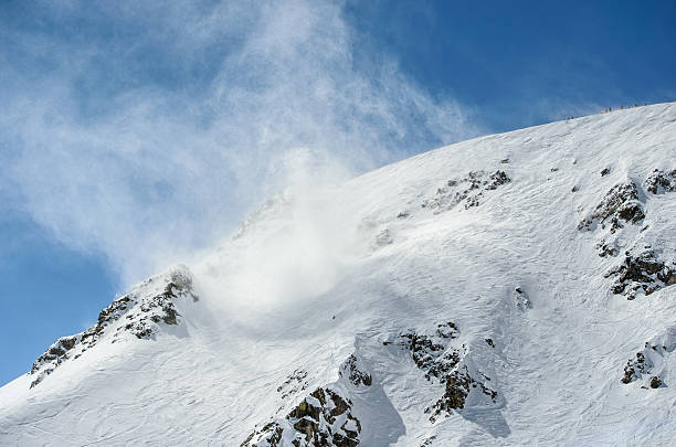istock Snow on a Mountain in a Swirl of Wind 503016478