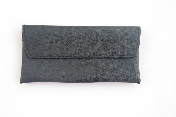 istock Black leather case for mobile phone 503016758