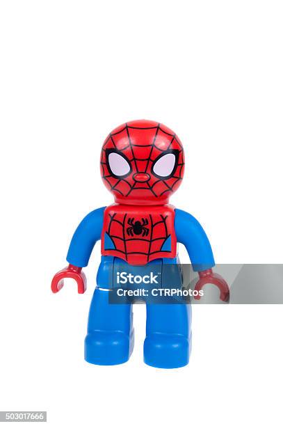 Spiderman Lego Duplo Minifigures Stock Photo - Download Image Now -  Spider-Man, 2015, Brick - iStock