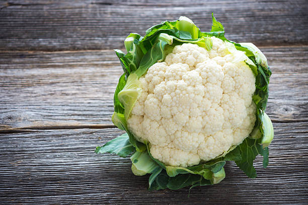 istock Cauliflower on wooden background 503022124