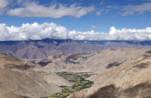 Beautiful landscape of ladakh region showing Ladakh Batholith & Indus group