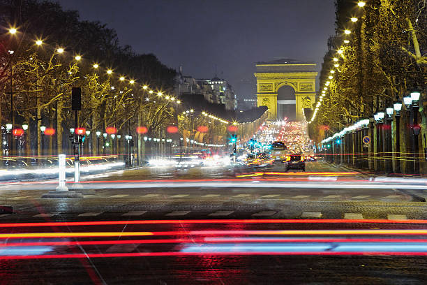 istock Champs-Elysees at night, Paris 503023129