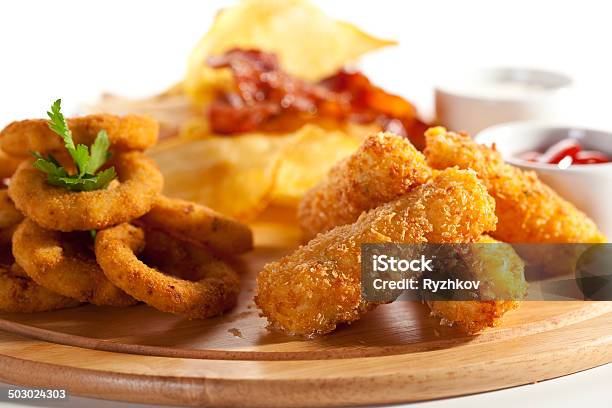 Beer Plate Stock Photo - Download Image Now - Appetizer, Breaded, Cheese