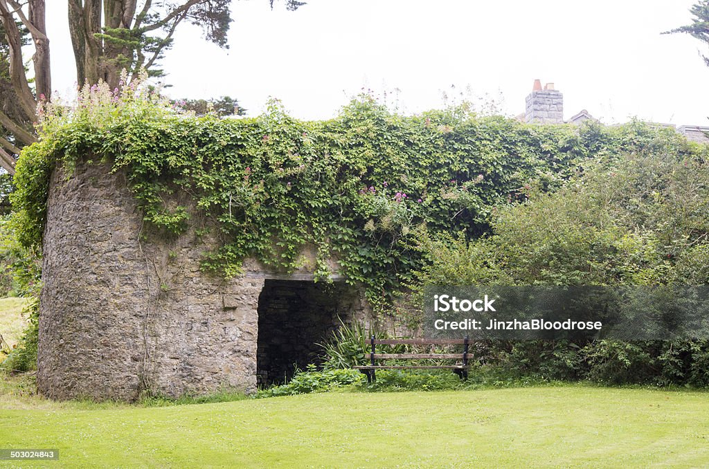church image of a run down church on caldey island wales Architecture Stock Photo