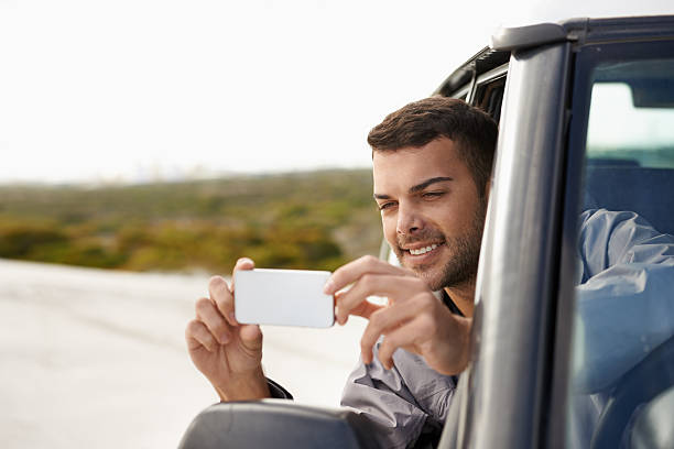istock Sharing their road trip with the world 503025309
