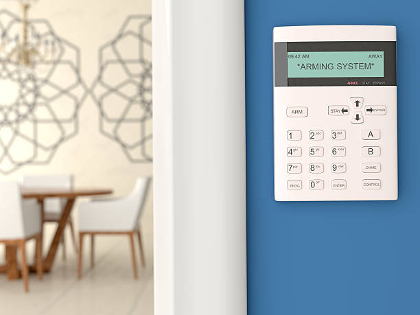 ホームセキュリティーシステムキーパッド - security system security burglar alarm residential structure ストックフォトと画像