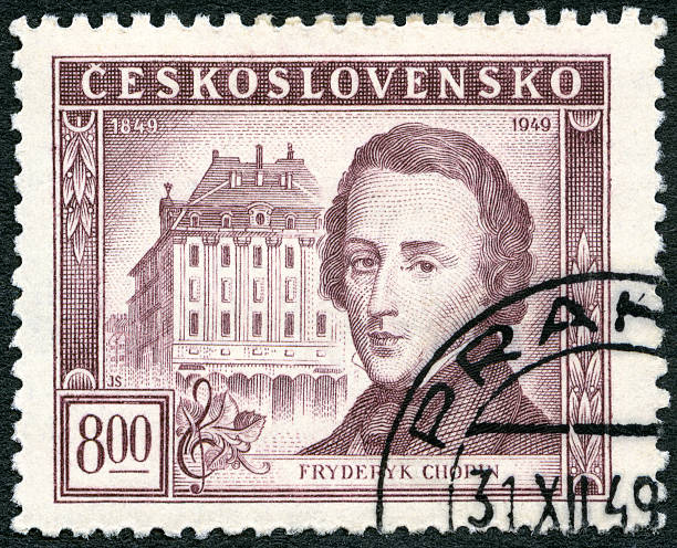 istock Postage stamp Czechoslovakia 1949 shows Frederic Chopin (1810-1849) 503025629
