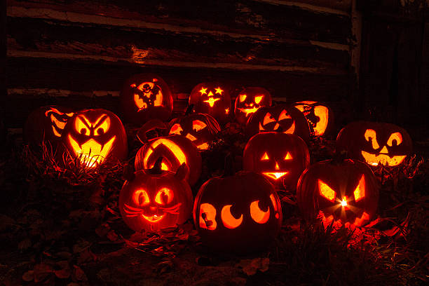 Lighted Halloween Pumpkins