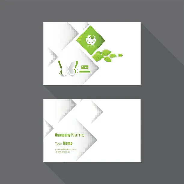 Vector illustration of Vector Business card Design