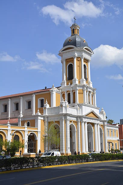 istock Ancient built church in Santiago, Chile 503027602
