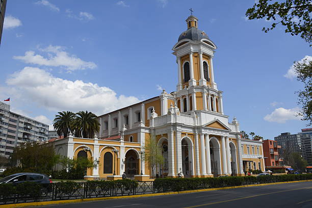 istock Ancient built church in Santiago, Chile 503028076