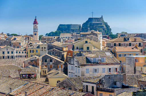 Rooftops of old Corfu Town, Greece