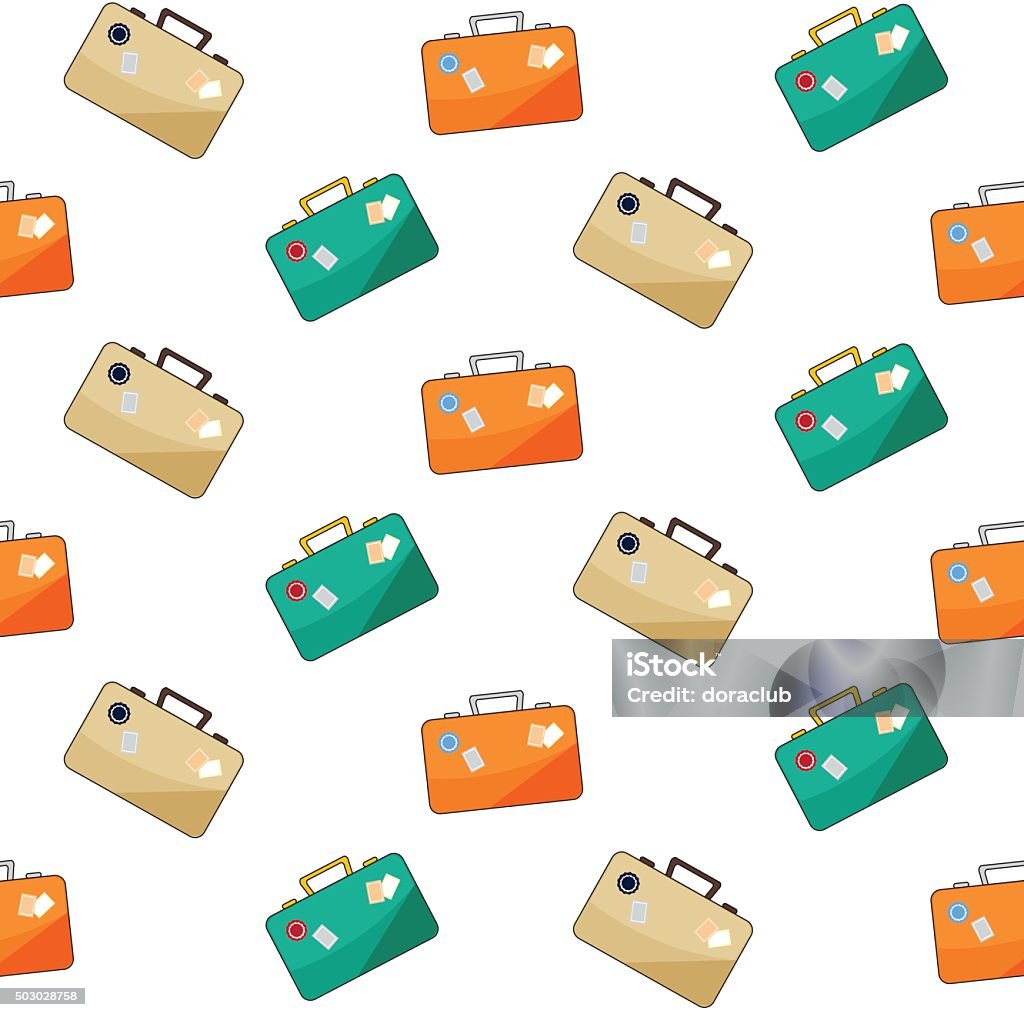 Luggage Design Patterns Vector Luggage Pattern On White Background Stock Illustration ...
