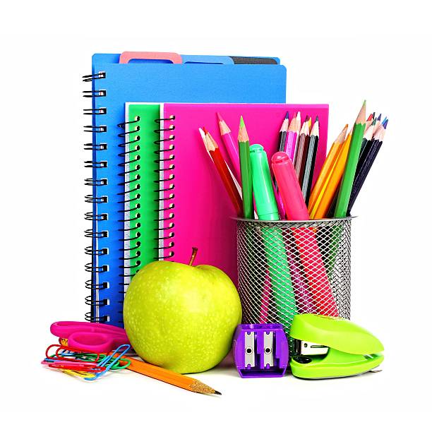 istock Notebooks and school supplies 503028833