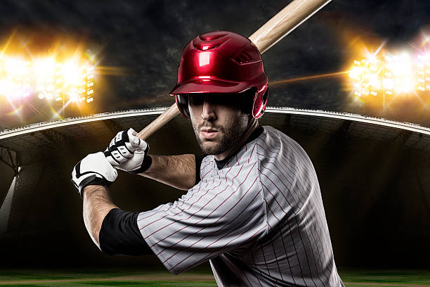 jogador de beisebol - baseball hitting batting home run imagens e fotografias de stock