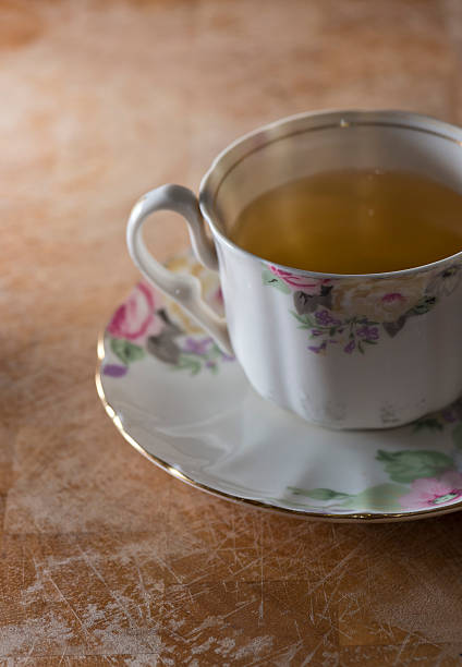 istock cup of tea on wooden table 503039139