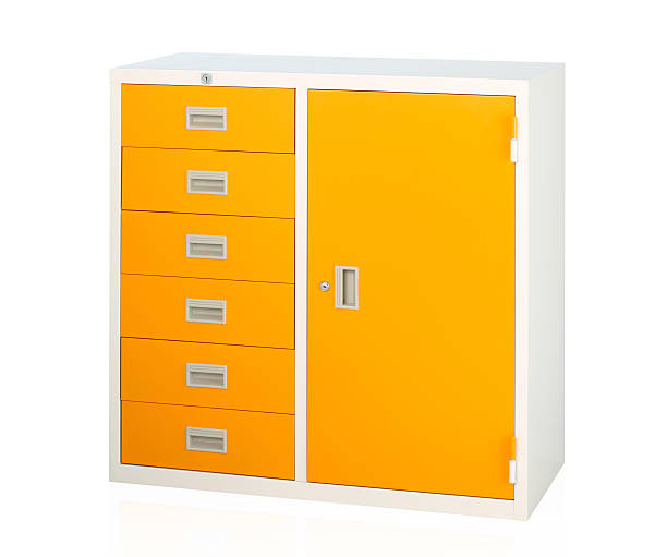 istock Steel cabinet isolated 503039541