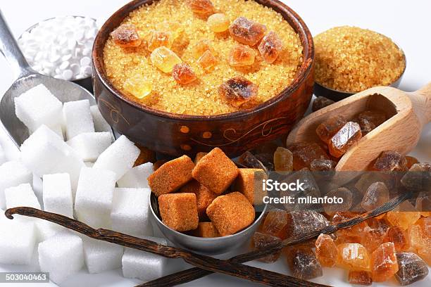Surtido De Azúcar Foto de stock y más banco de imágenes de Alimento - Alimento, Azúcar, Azúcar morena