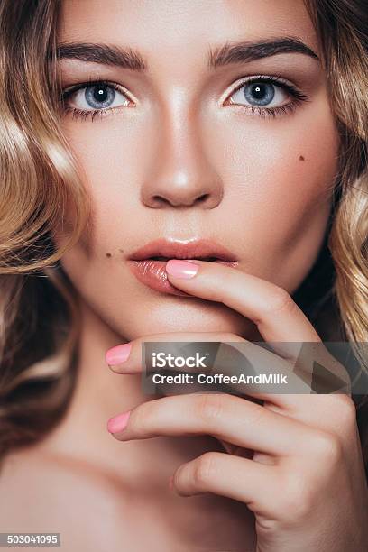 Beautiful Woman With Make Up Stock Photo - Download Image Now - Natural Beauty - People, People, 20-24 Years