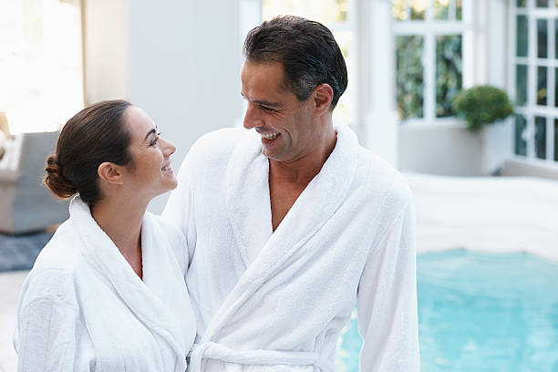 istock Enjoying each others company at the pool 503041421