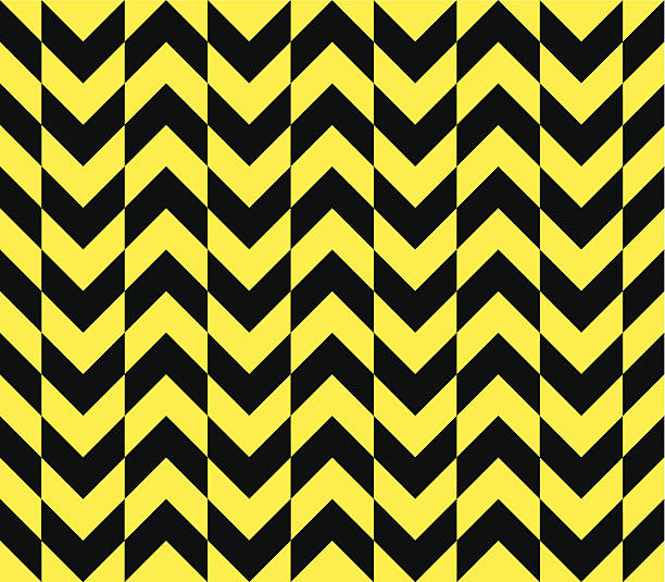 원활한 옵셋 경고용 셰브런 스트라이프 애니메이션 (대체 방법 - chevron pattern repetition zigzag stock illustrations