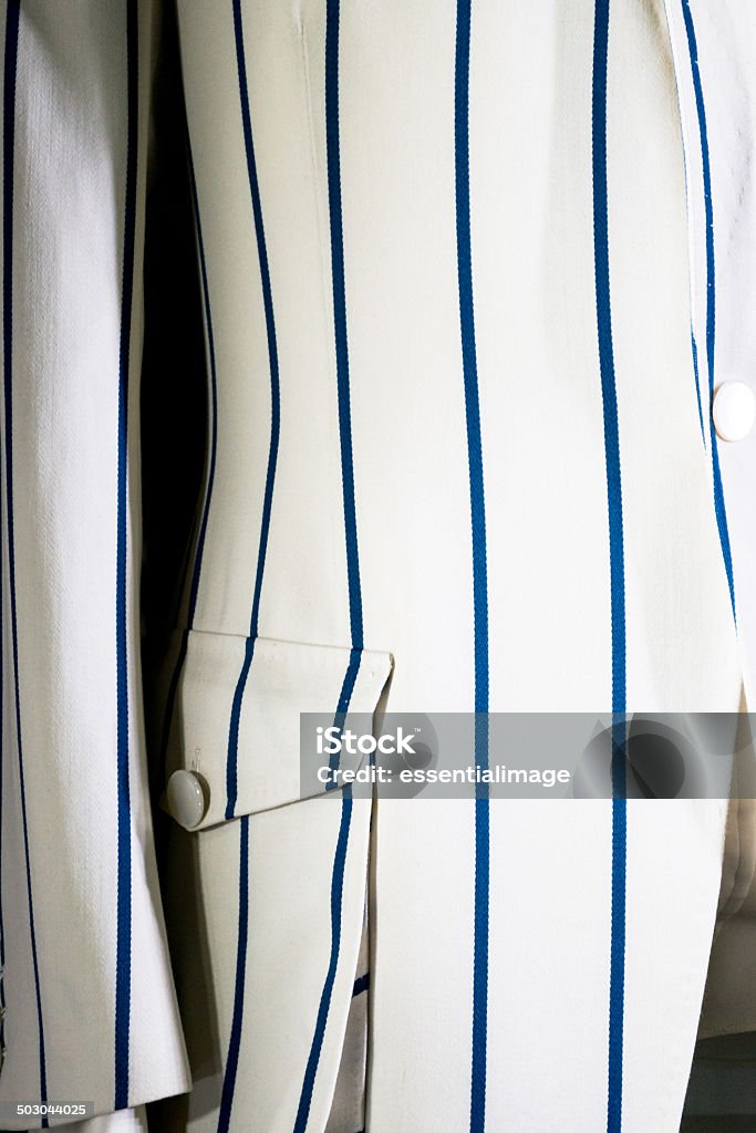 Sports Jacket (1) White Pinstriped Sports Jacket Adult Stock Photo