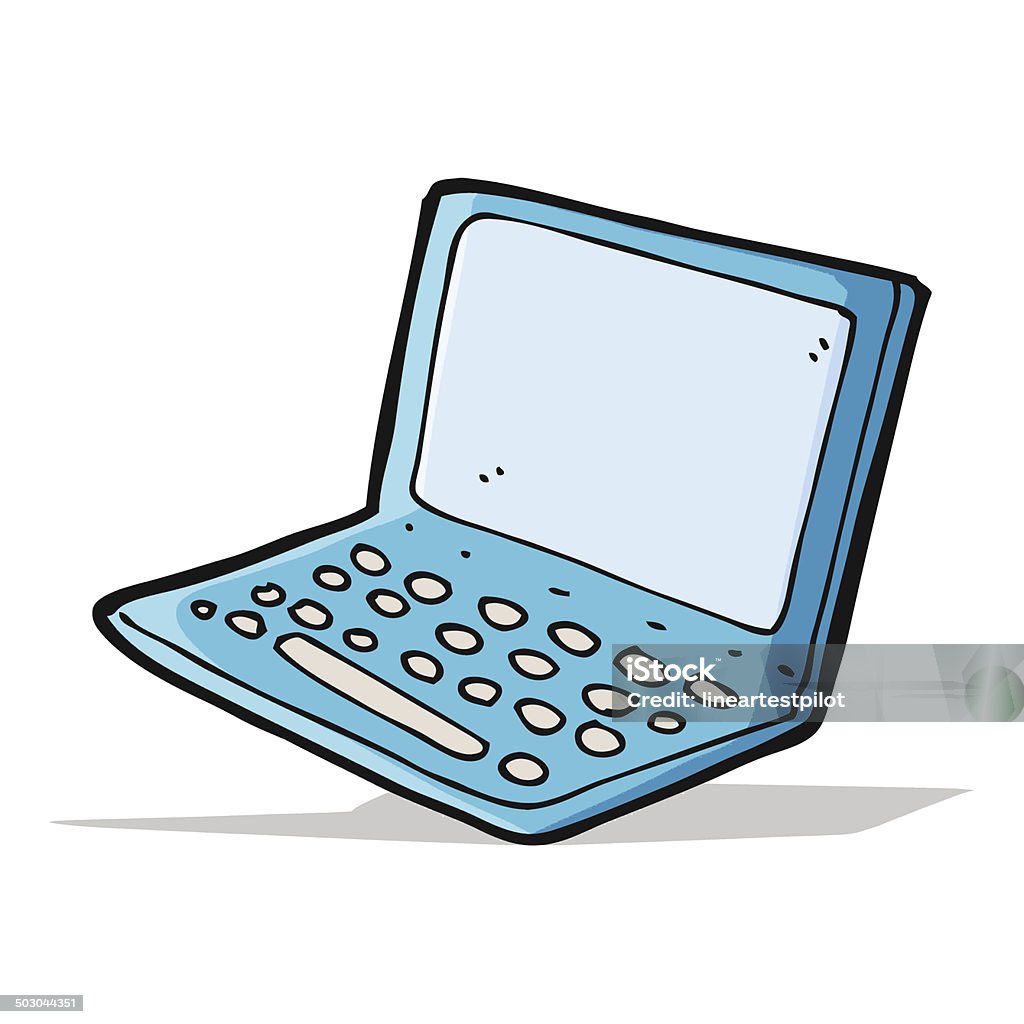 Cartoon Laptop Computer Stock Illustration - Download Image Now ...