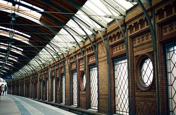 istock Old european train station 503044547
