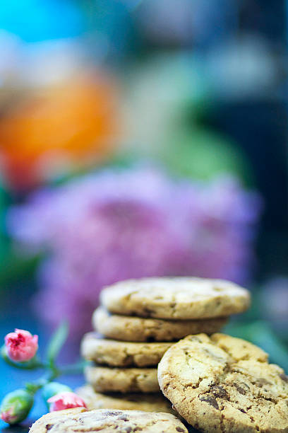 istock Cookies and flowers. 503044666
