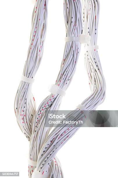 Computer Network Cable Stock Photo - Download Image Now - Abstract, Bunch, Bundle
