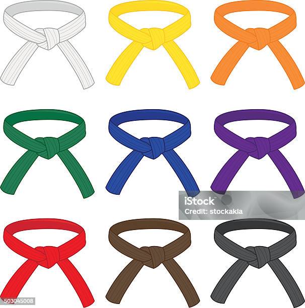 Martial Arts Belts Stock Illustration - Download Image Now - Belt, Judo, Martial Arts