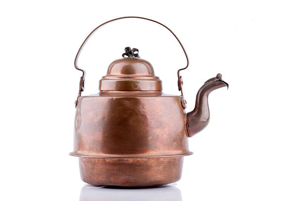istock old antique copper kettle isolated on a white background 503047534