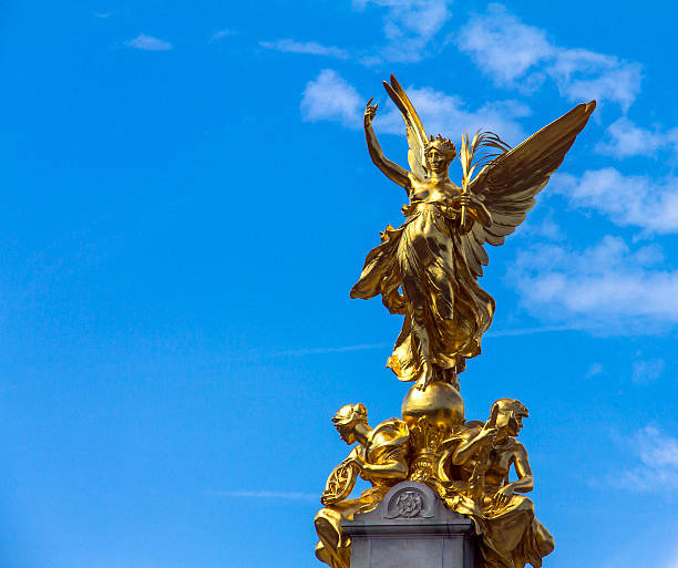 istock Nike (Goddess of Victory) Statue on Victoria Monument . London 503048010