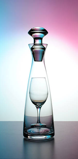 istock Wine decanter with glass in the back 503048936