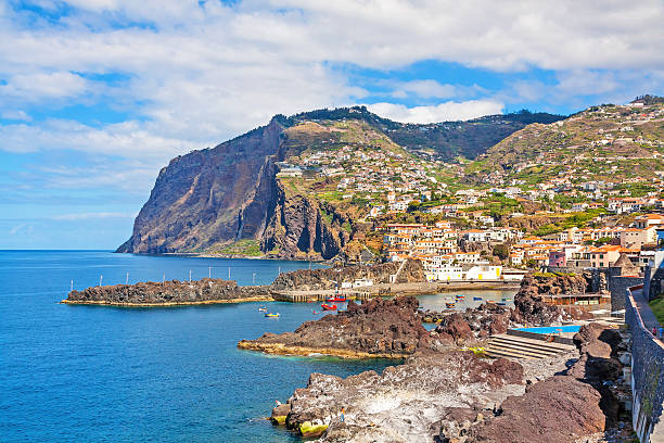 istock Cabo Girao / harbor Camara de Lobos, Madeira 503049090