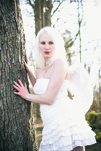 istock Angel woman on a tree 503049398