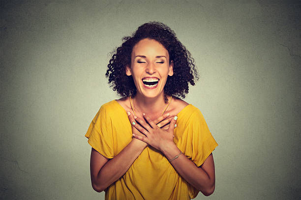 istock Young woman laughing 503050188