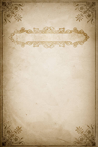 Old Dirty Paper Background With Oldfashioned Border Stock Illustration -  Download Image Now - iStock