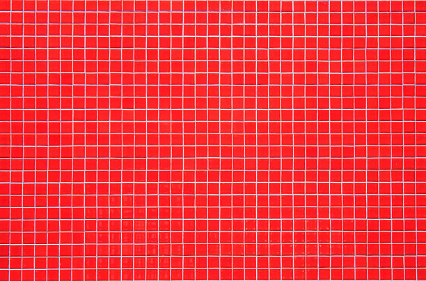 istock Red mosaic tiles 503050982