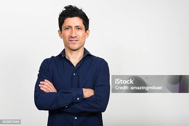 Portrait Of Hispanic Man Stock Photo - Download Image Now - Men, Latin American and Hispanic Ethnicity, Portrait