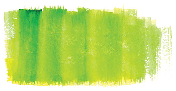 istock Watercolor green yellow neon bright vector isolated background 503051888