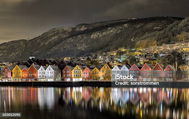 Bergen Harbor View Stock Photo - Download Image Now - Bergen - Norway, Norway, Bryggen