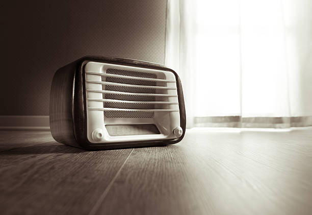 istock Vintage radio next to the window 503054938
