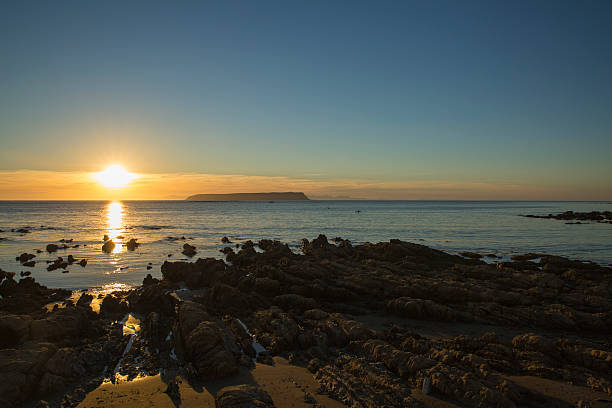 Coastal Sunset stock photo