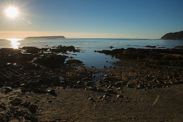 Coastal Sunset stock photo