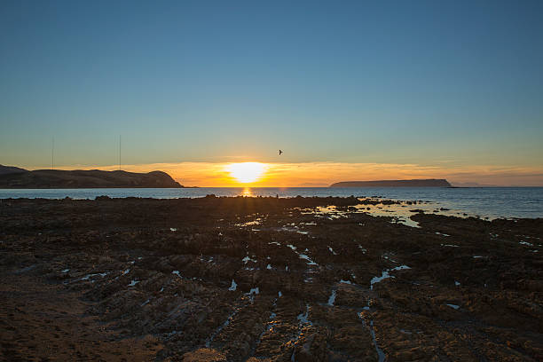 Coastal Sunset stock photo