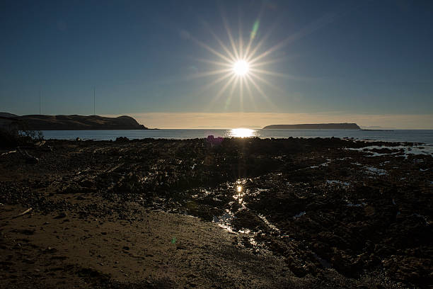 Coastal Sunset stock photo