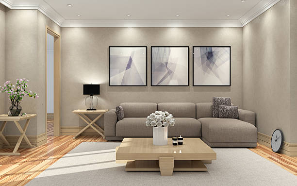 Modern Living Room stock photo