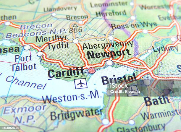 Newport Stock Photo - Download Image Now - Cardiff - Wales, Map, Bristol - England