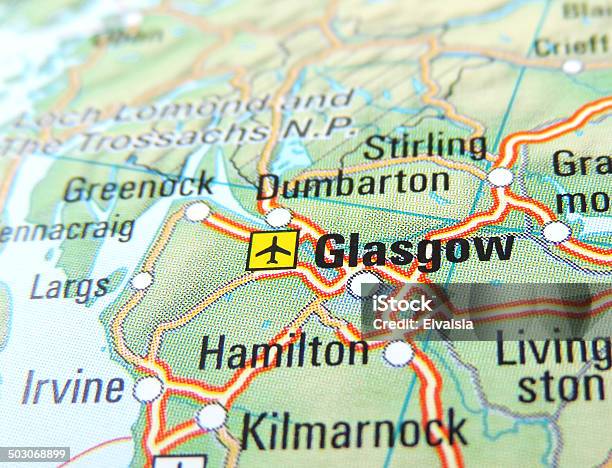 Foto de Glasgow e mais fotos de stock de Ampliação - Ampliação, Cartografia, Desfocado - Foco